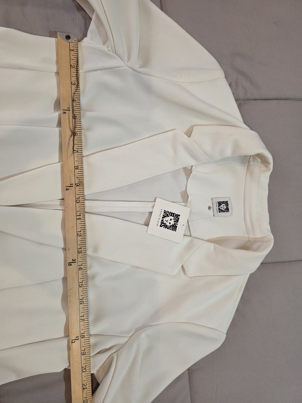 Anne Klein Off White Open-Front Blazer Jacket Size L NWT - Picture 6 of 15
